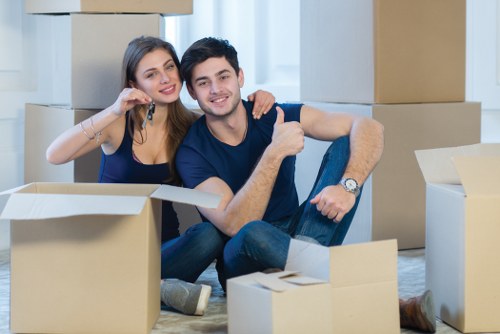 Man with van service helping with a residential move in Beddington