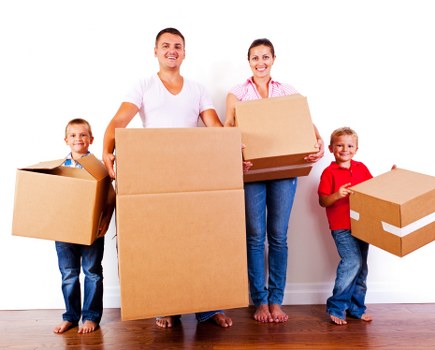 Removal team preparing a local house move in Beddington