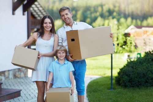 Careful loading of household furniture for a Beddington move