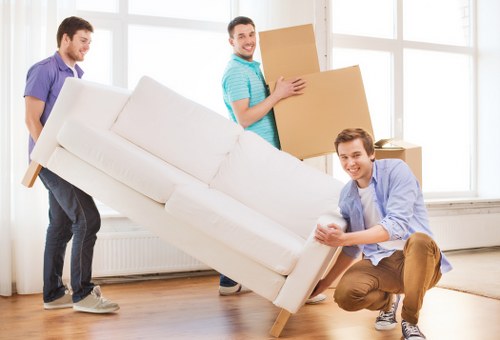 Packing and loading items into a moving truck for a Beddington move
