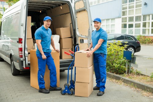 Local van loaded for furniture collection and delivery in Beddington